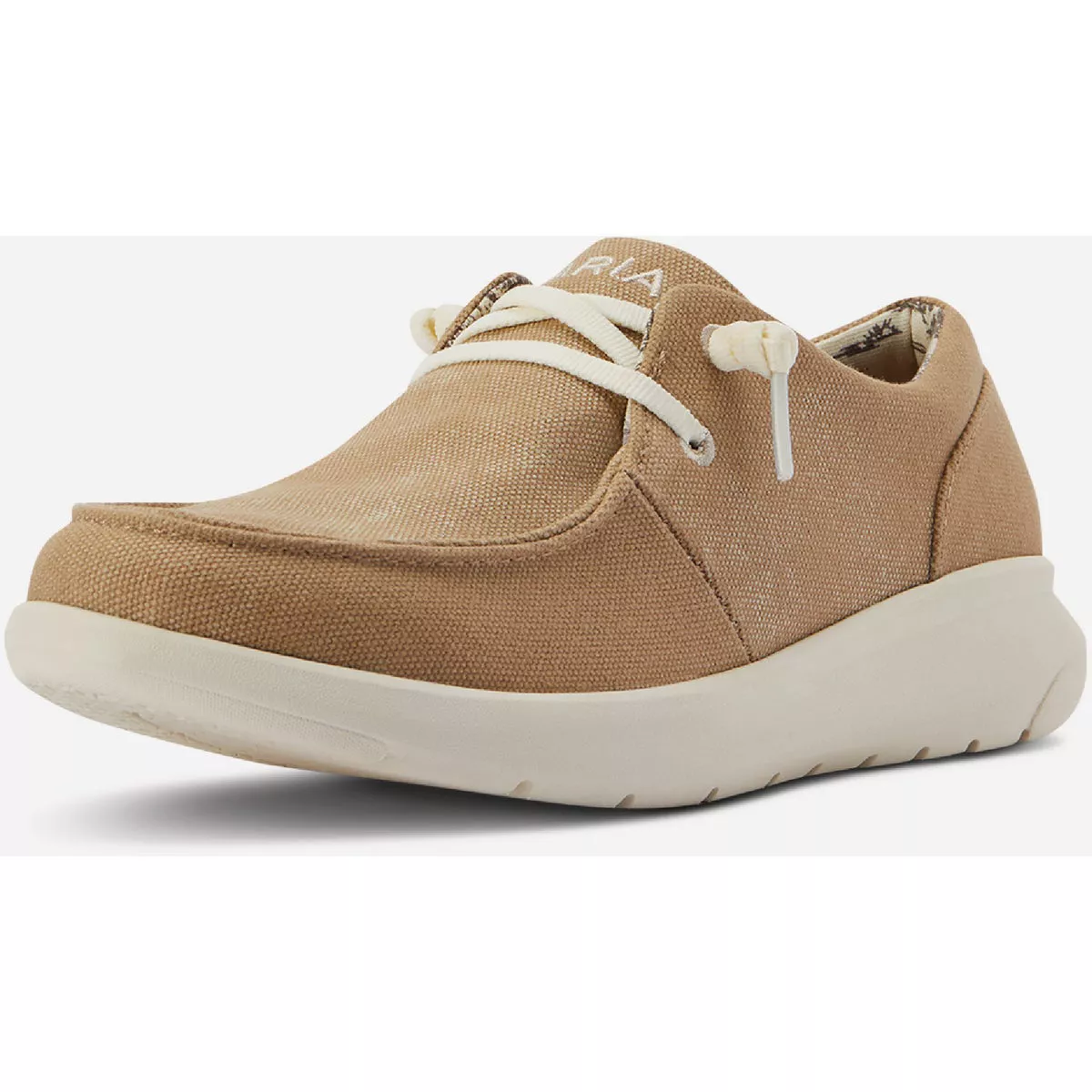 Ariat Women's Washed Tan Canvas Hilo Shoe, Size 7 Medium