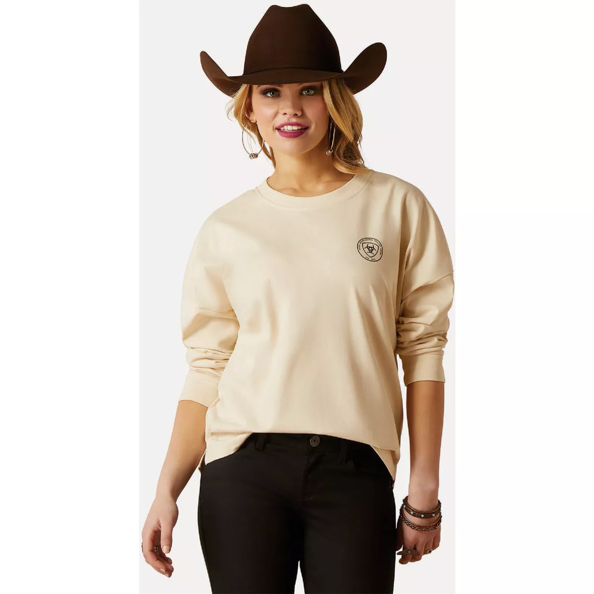 Ariat Women's M Regular Summer Sand Oversized Tee
