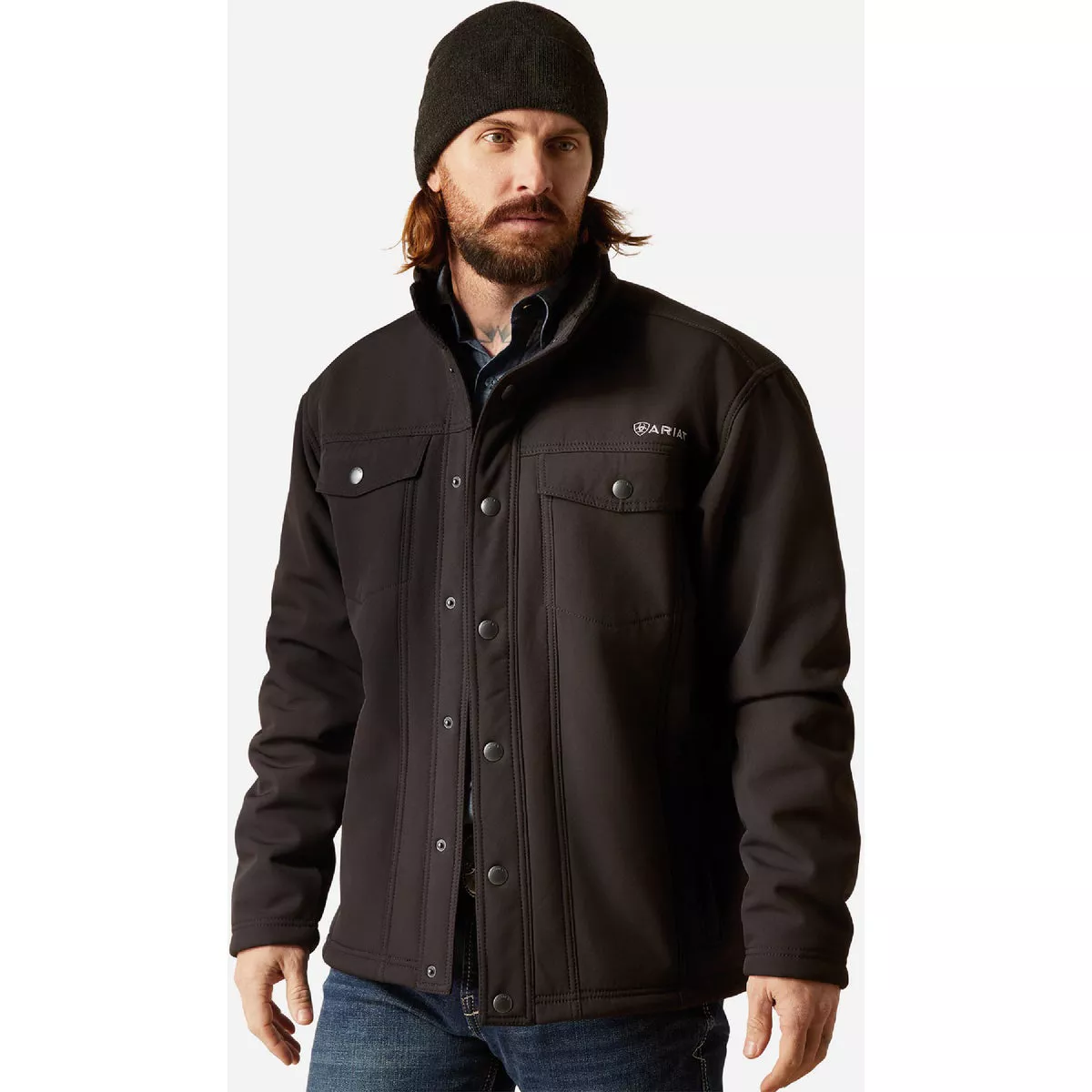 Ariat Men's L Regular Black Vernon Sherpa 2.0 Jacket