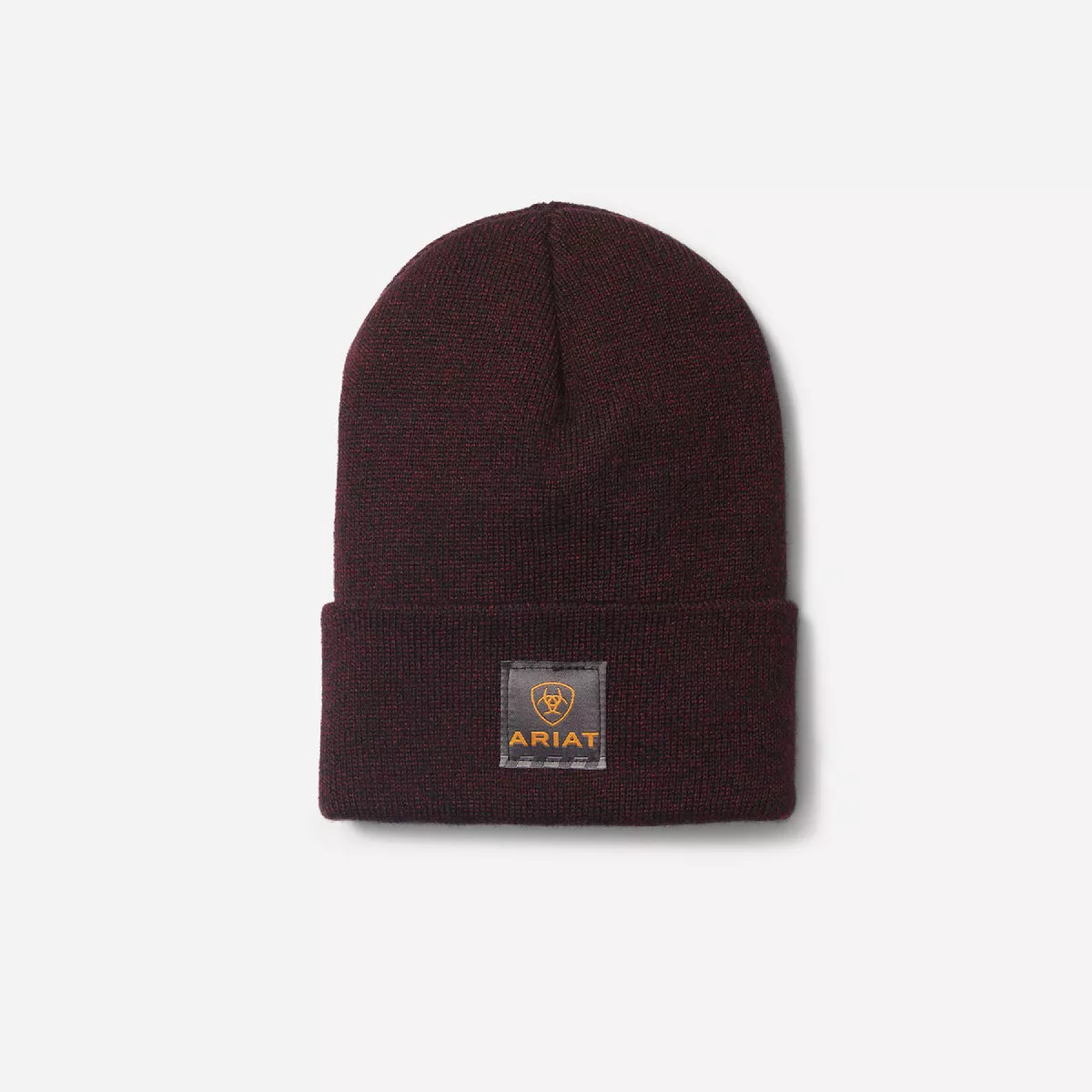 Ariat Men's Rebar Watch Cap, Burgundy/Black