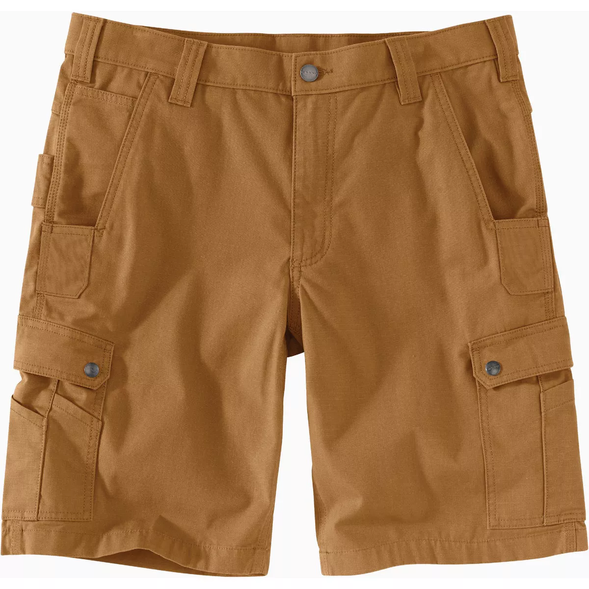 Carhartt Rugged Flex Men's 33 Brown Ripstop Cargo Work Shorts, Relaxed Fit