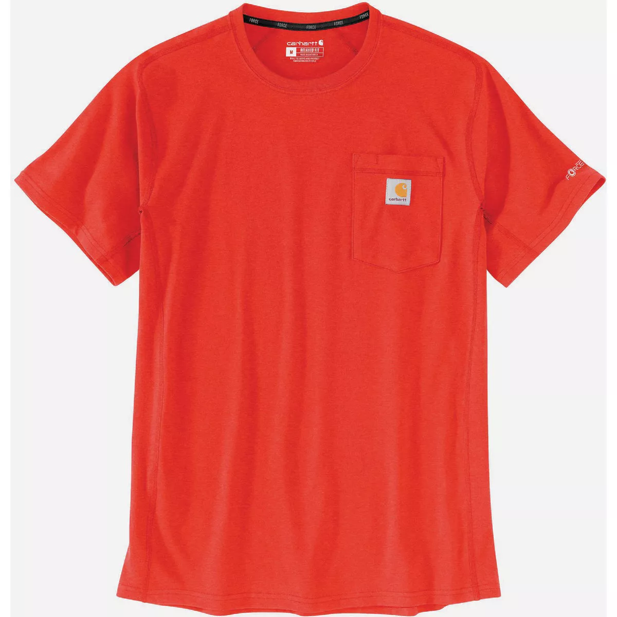 Carhartt Force Men's 4XL Regular Currant Heather Midweight Short Sleeve Pocket T-Shirt, Relaxed Fit