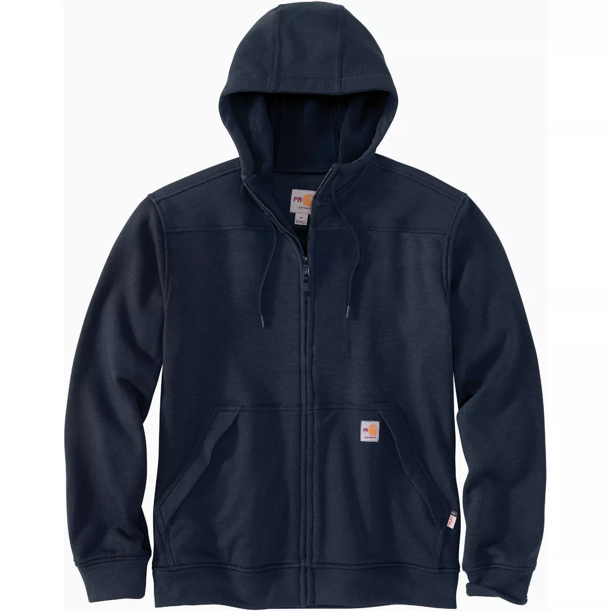 Carhartt Rain Defender Men's 2XL Regular Navy Flame Resistant Fleece Jacket, Relaxed Fit