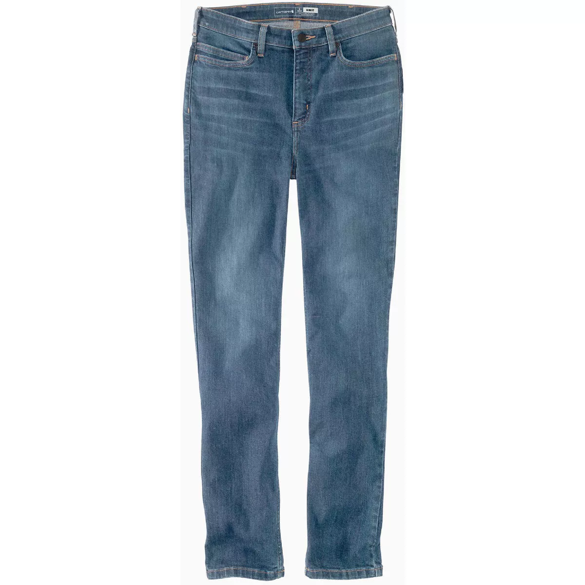 Carhartt Rugged Flex Women's 8 Regular Laurel Tapered High Rise Jeans, Slim Fit