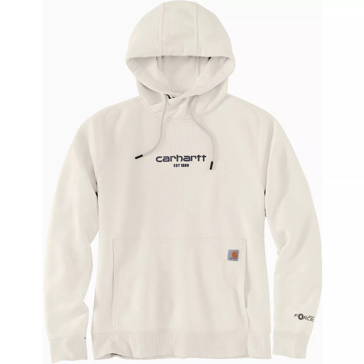 Carhartt Force Women's XS Regular Malt Lightweight Graphic Pullover Hooded Sweatshirt, Relaxed Fit