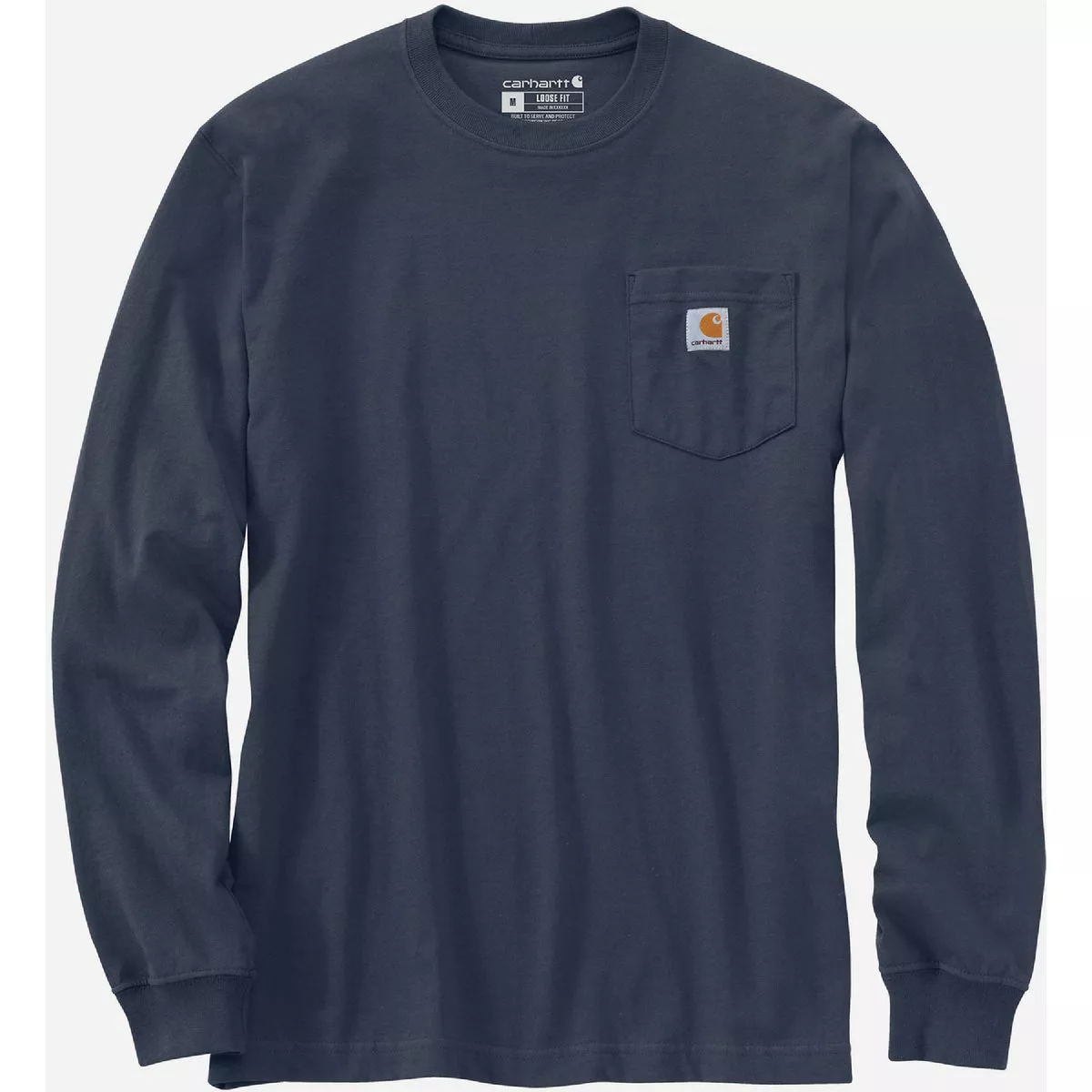 Carhartt Men's 4XL Regular Bluestone Long Sleeve Heavyweight Hunt Graphic T-Shirt, Loose Fit