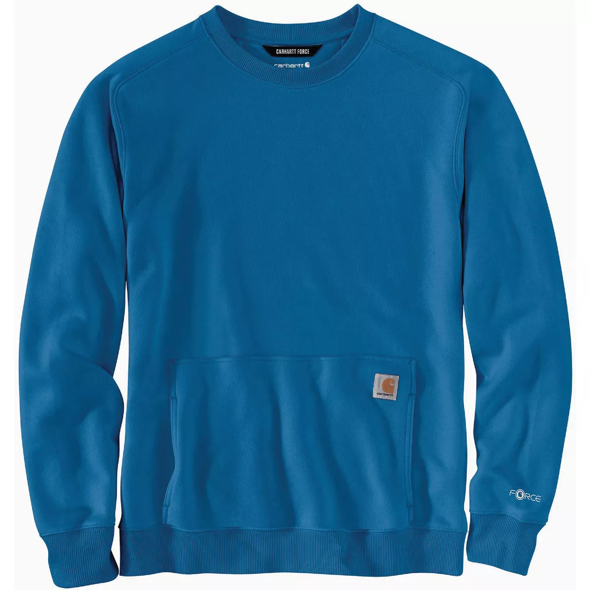Carhartt Force Men's 3XL Tall Marine Blue Lightweight Crewneck Sweatshirt, Relaxed Fit