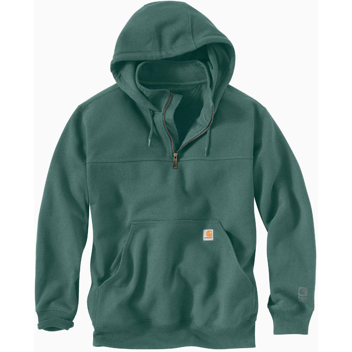 Carhartt Rain Defender Men s 4XL Regular Slate Green Heather Heavyweight Quarter Zip Sweatshirt Loose Fit Do it Best