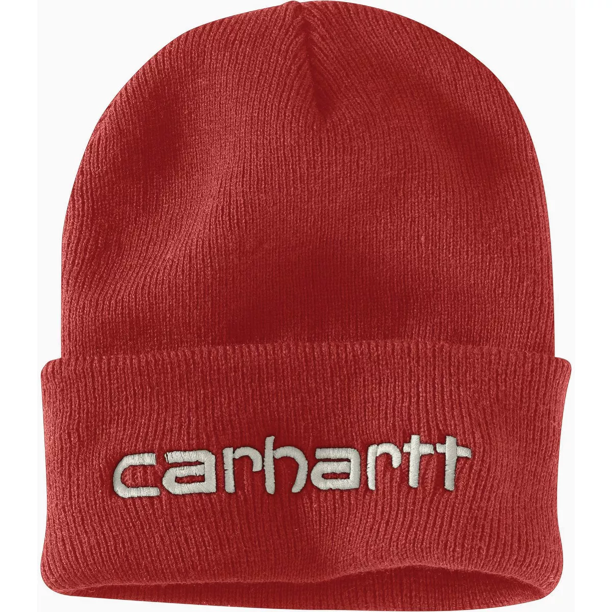 Carhartt Men's Chili Pepper Cuffed Knit Insulated Logo Graphic Beanie