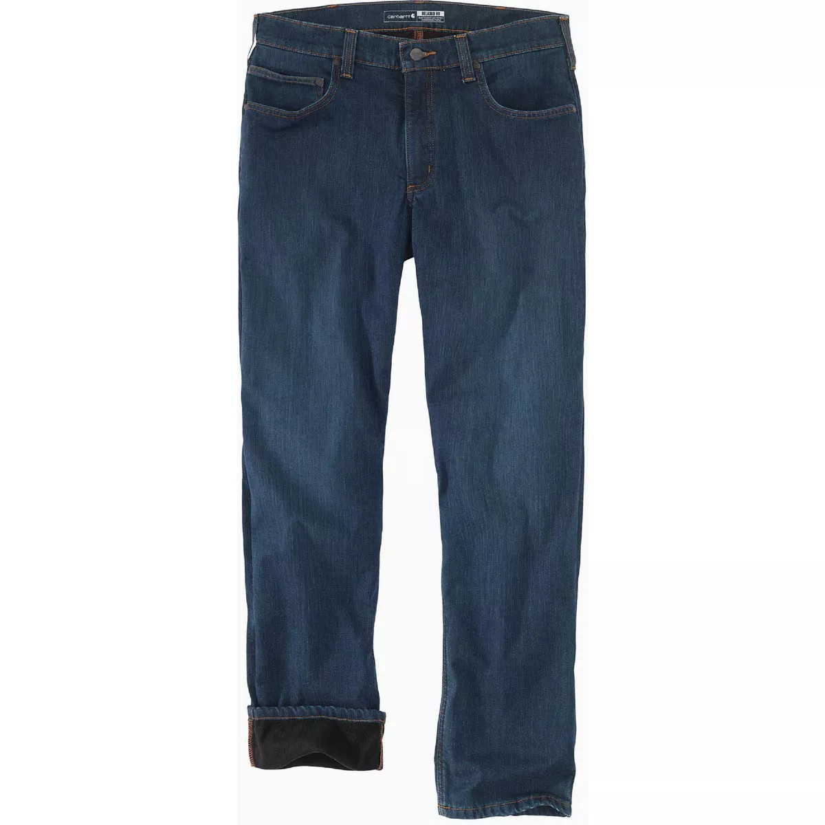 Carhartt Rugged Flex Men's 38x30 Rapids Fleece-Lined 5-Pocket Jeans, Relaxed Fit
