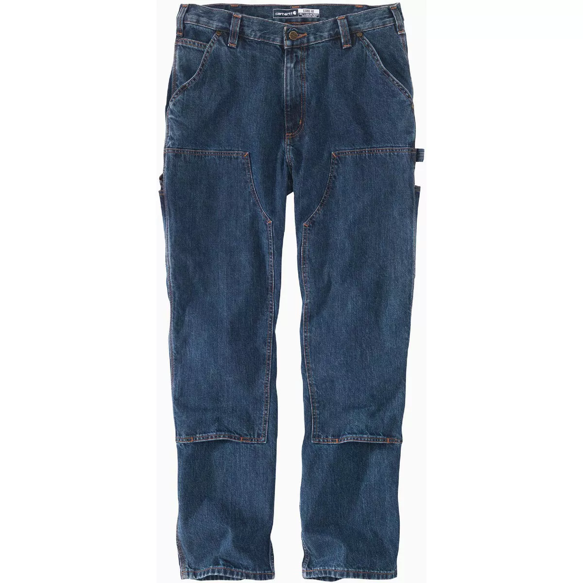 Carhartt Men's 33x30 Canal Double-Front Utility Logger Jeans, Loose Fit