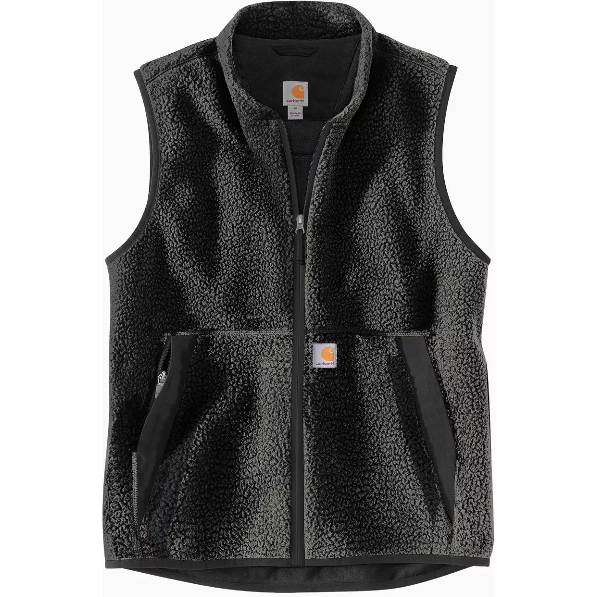 Carhartt Men's 2XL Regular Granite Heather Fleece Vest, Relaxed Fit