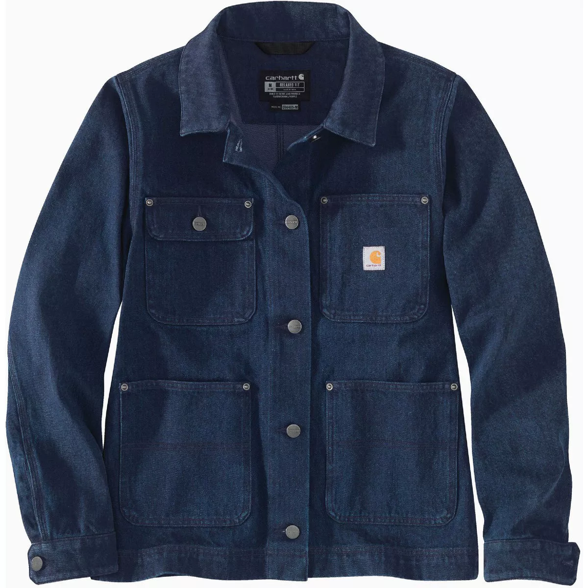 Carhartt Rugged Flex Women's Small Regular Basin Denim Jacket, Relaxed Fit