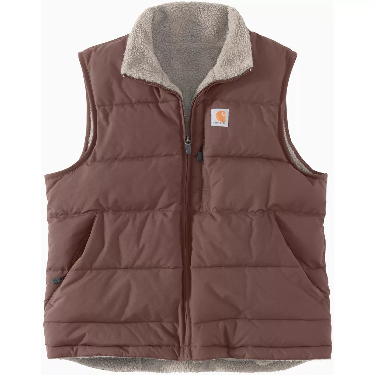 Carhartt Women's Large Regular Nutmeg Midweight Utility Vest, Relaxed Fit