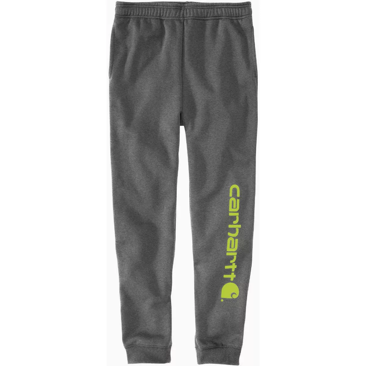 Carhartt Men's 2XL Regular Carbon Heather Midweight Tapered Logo Graphic Sweatpant, Relaxed Fit