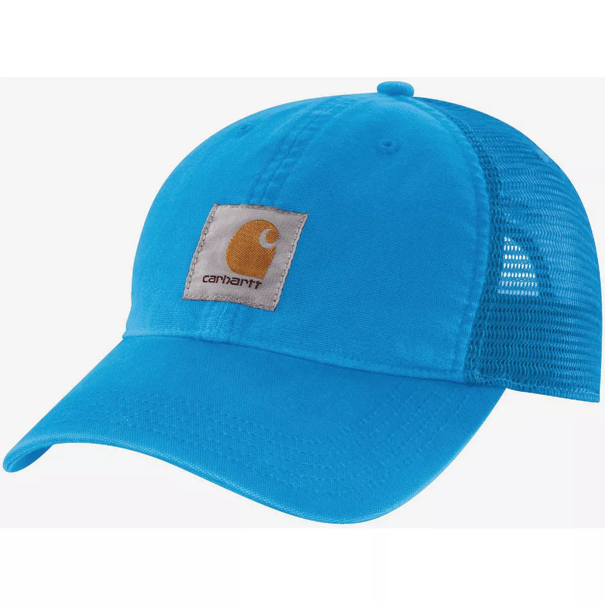 Carhartt Men's Azure Blue Adjustable Canvas Mesh-Back Cap