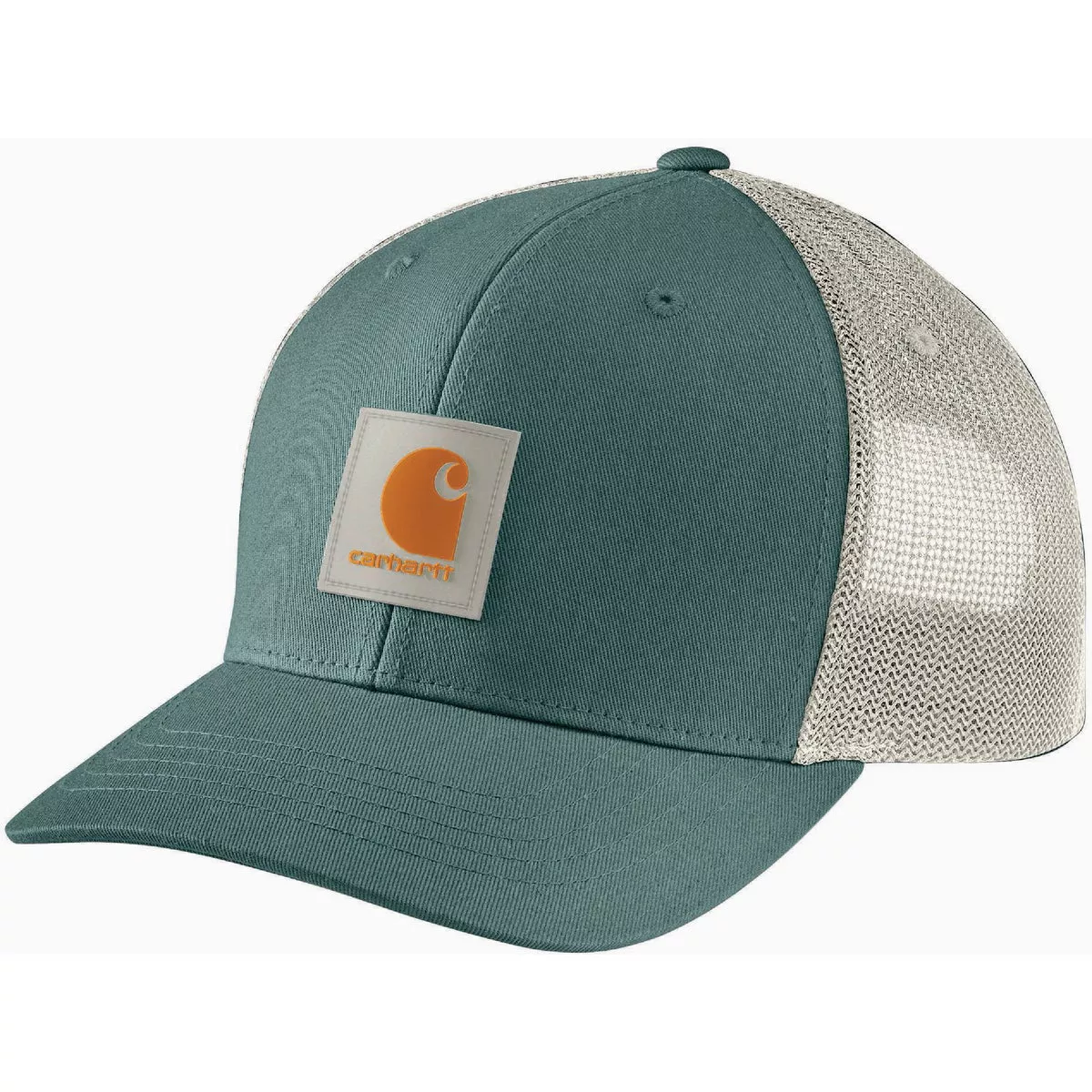 Carhartt Rugged Flex Men's Sea Pine Twill Mesh-Back Logo Patch Cap