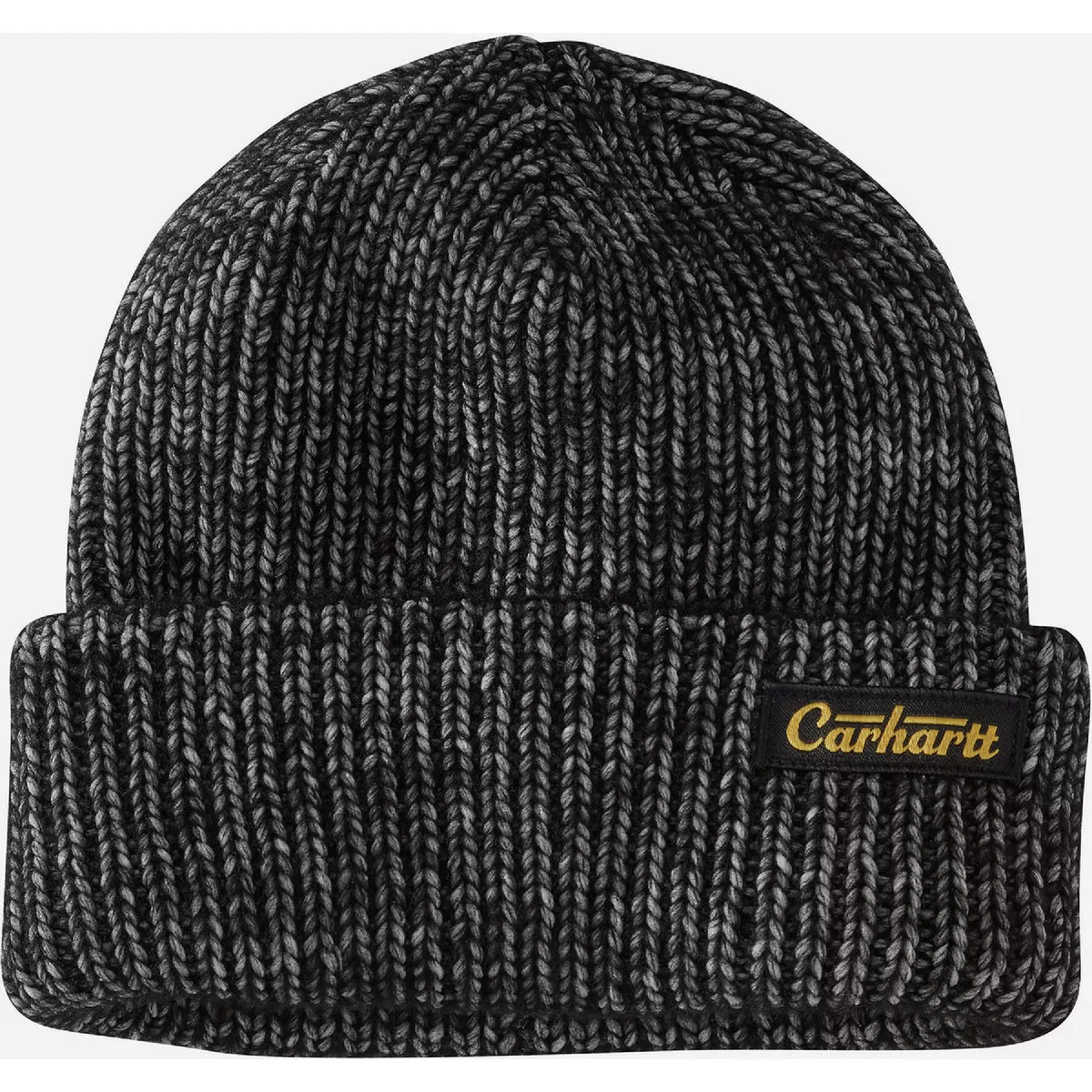 Carhartt Men's Rib Knit Patch Beanie, Black