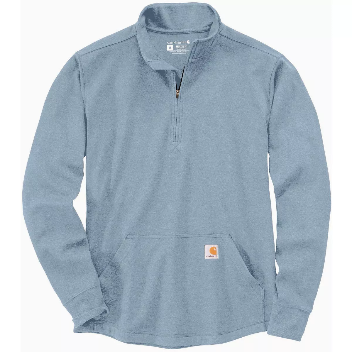 Carhartt Men's Small Regular Neptune Long Sleeve Heavyweight 1/2-Zip Thermal Shirt, Relaxed Fit