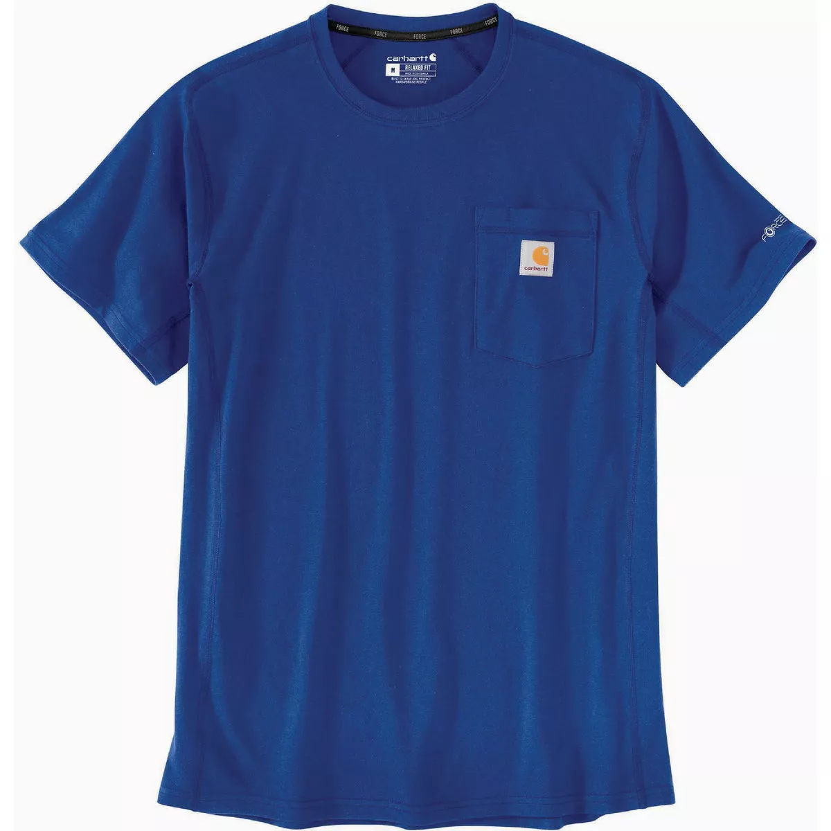 Carhartt Force Men's 3XL Regular Glass Blue Midweight Short Sleeve Pocket T-Shirt, Relaxed Fit