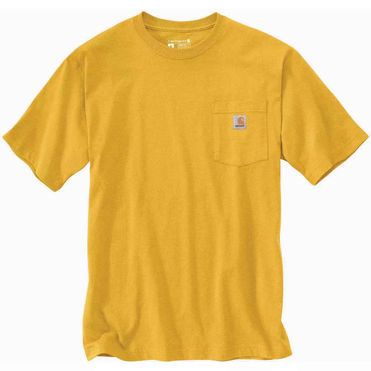 Carhartt Men's 4XL Regular Honeycomb Heather Heavyweight Short Sleeve Pocket T-Shirt, Loose Fit