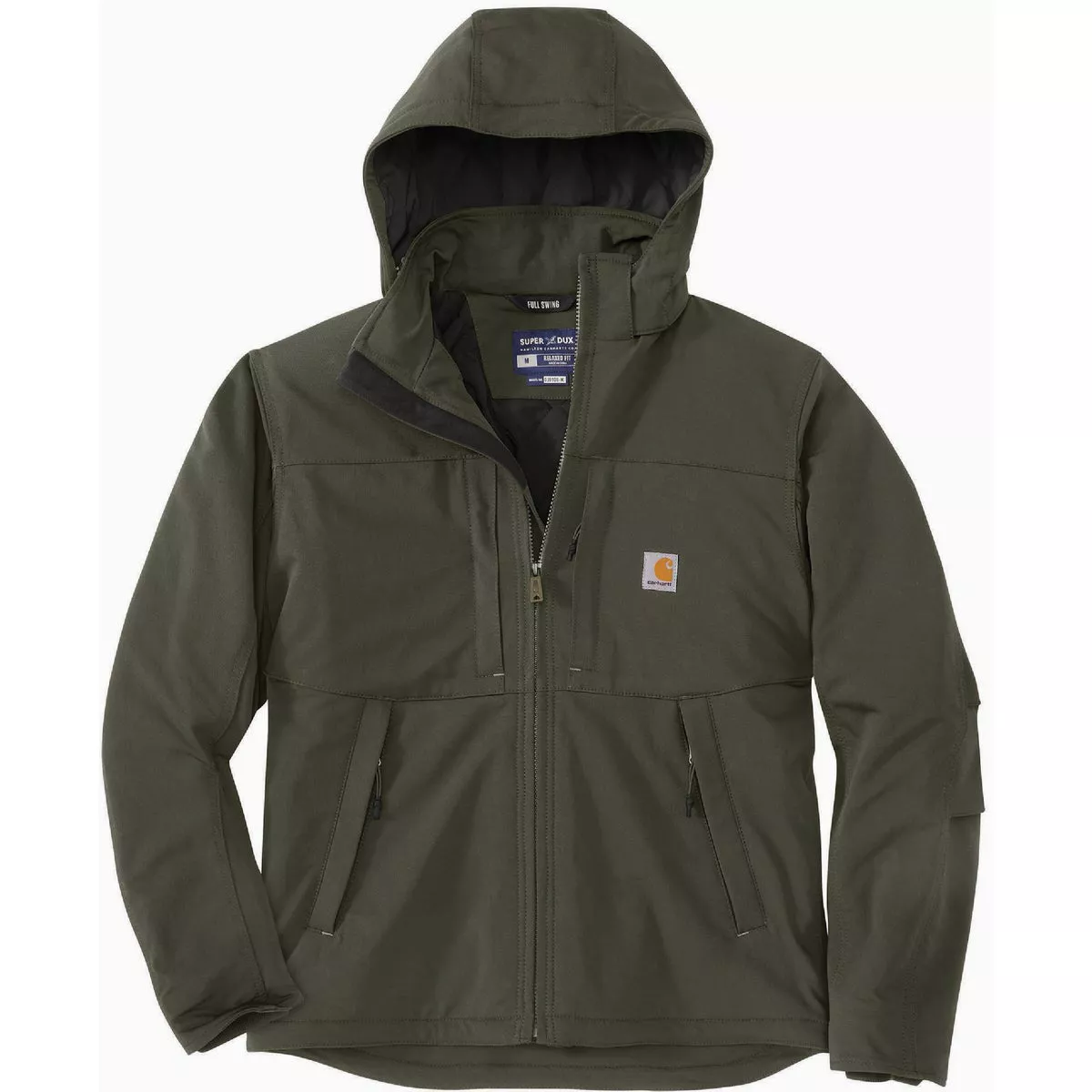 Carhartt Super Dux Men's Small Regular Moss Insulated Jacket, Relaxed Fit