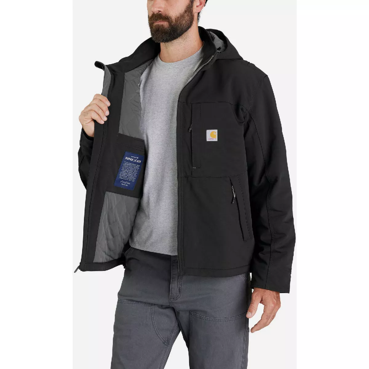 Carhartt Super Dux Full Swing Men's 2XL Regular Black Insulated Tech Jacket, Relaxed Fit - photo 5