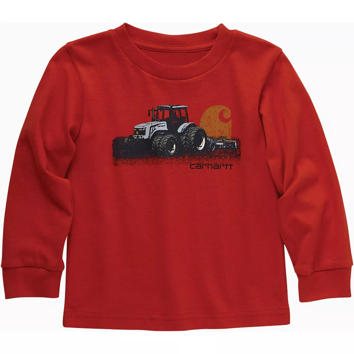 Carhartt Boys' 2T Bittersweet Long Sleeve Tractor T-Shirt