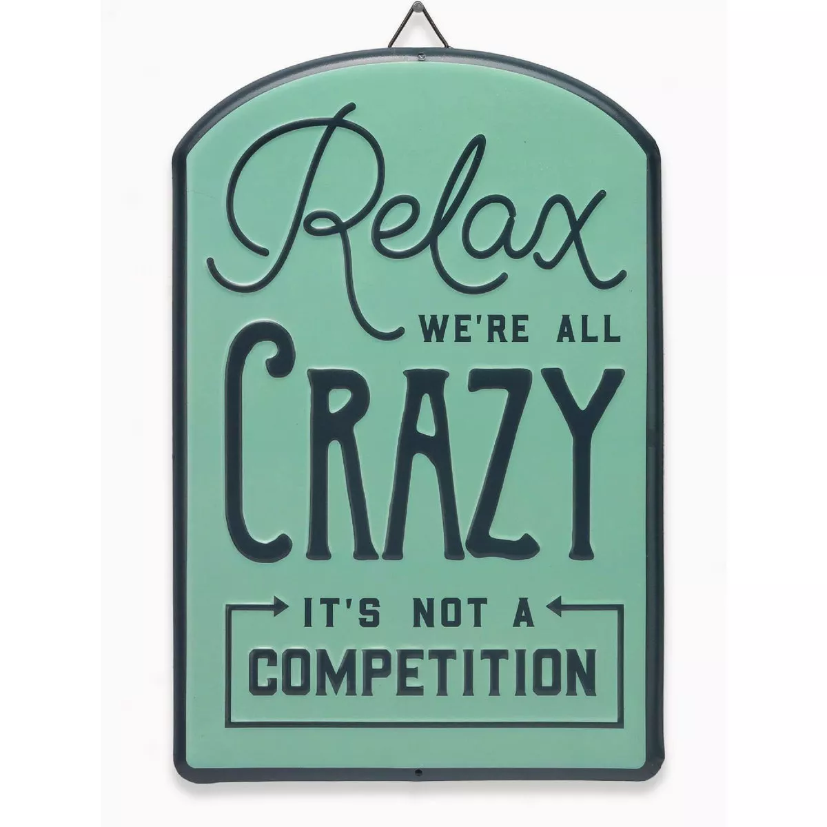 Open Road Brands 10x14 Metal Sign "We're All Crazy"-