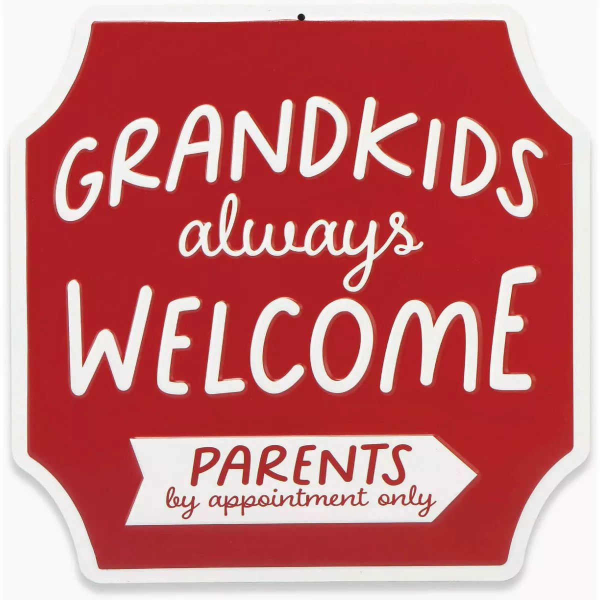 Open Road Brands 12x12 Metal Sign "Grandkids Welcome"
