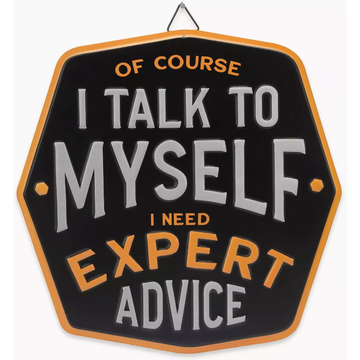 Open Road Brands 12x12 Metal Sign "Talk To Myself"