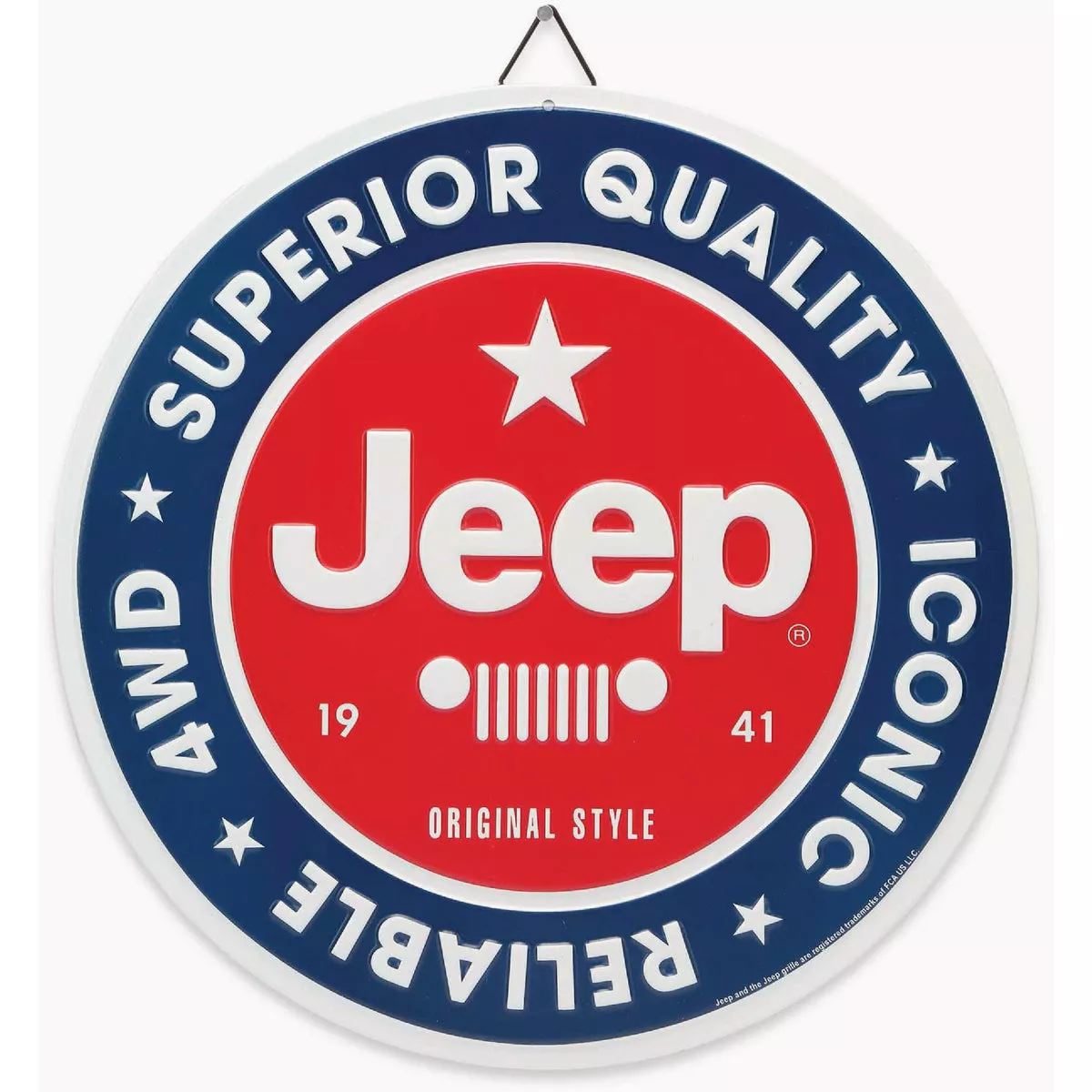 Open Road Jeep Superior Quality Metal Sign