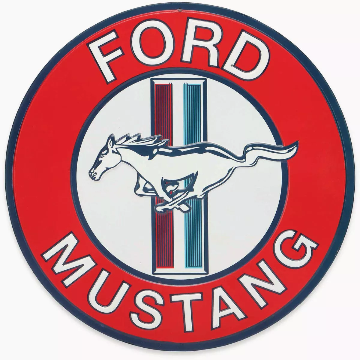 Open Road Ford Mustang Metal Sign