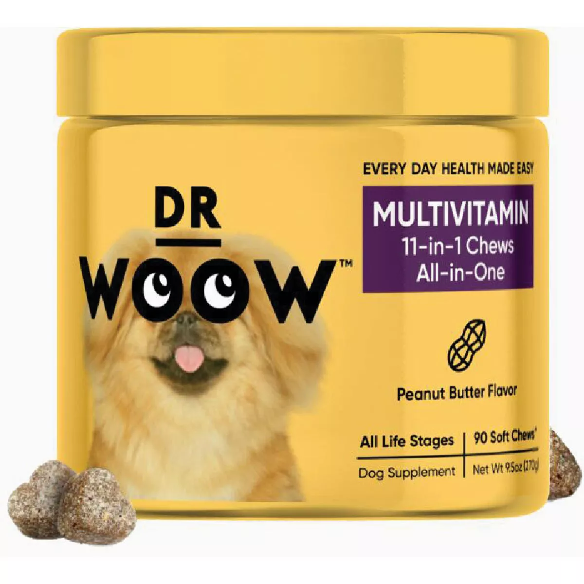 Dr Woow Multifunctional 11-In-1 Vitamin Chews (90-Pack)