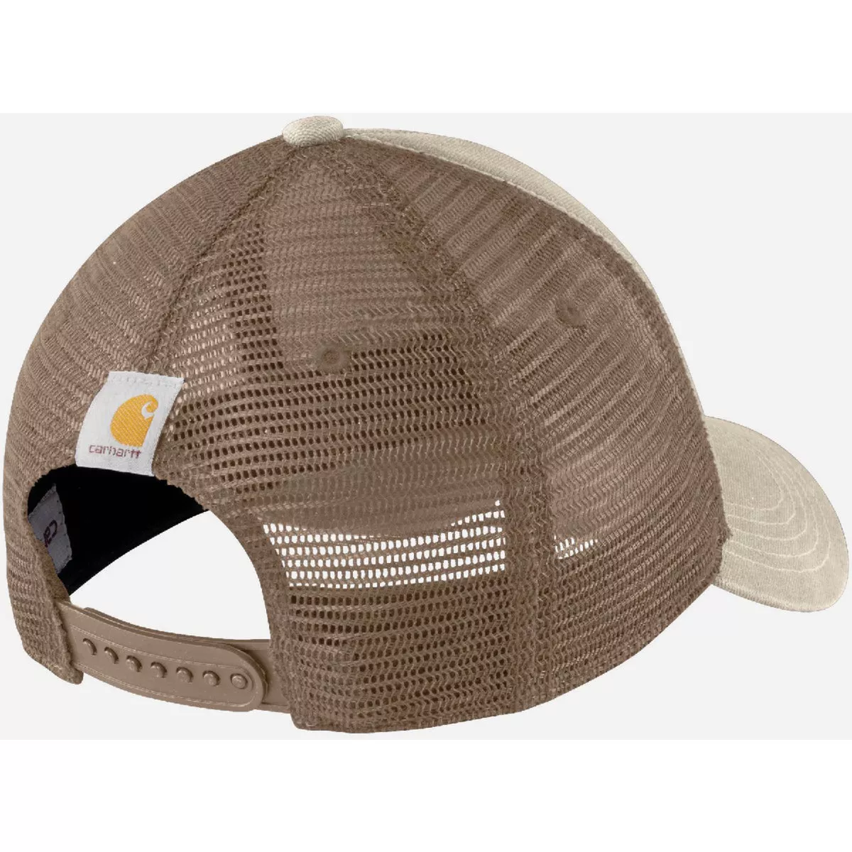 Carhartt Men's Oat Milk Adjsutable Canvas Mesh-Back Logo Graphic Cap - photo 3