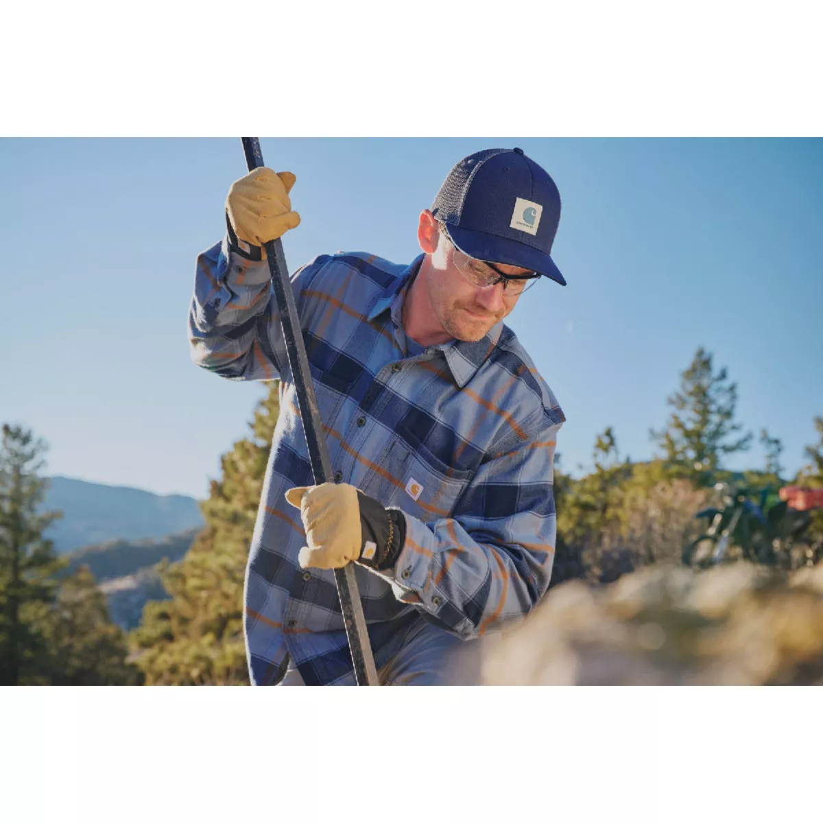 Carhartt Rugged Flex Men's Twill Mesh-Back Logo Patch Cap, Dusty Olive - photo 3
