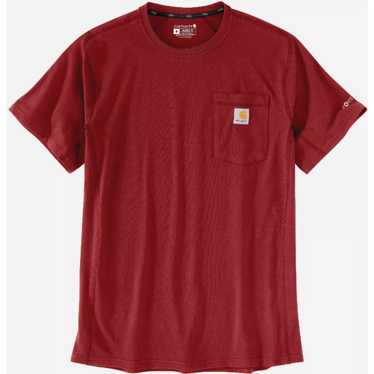 Carhartt Force S Regular Crabapple Short-Sleeve Pocket T-Shirt, Relaxed Fit