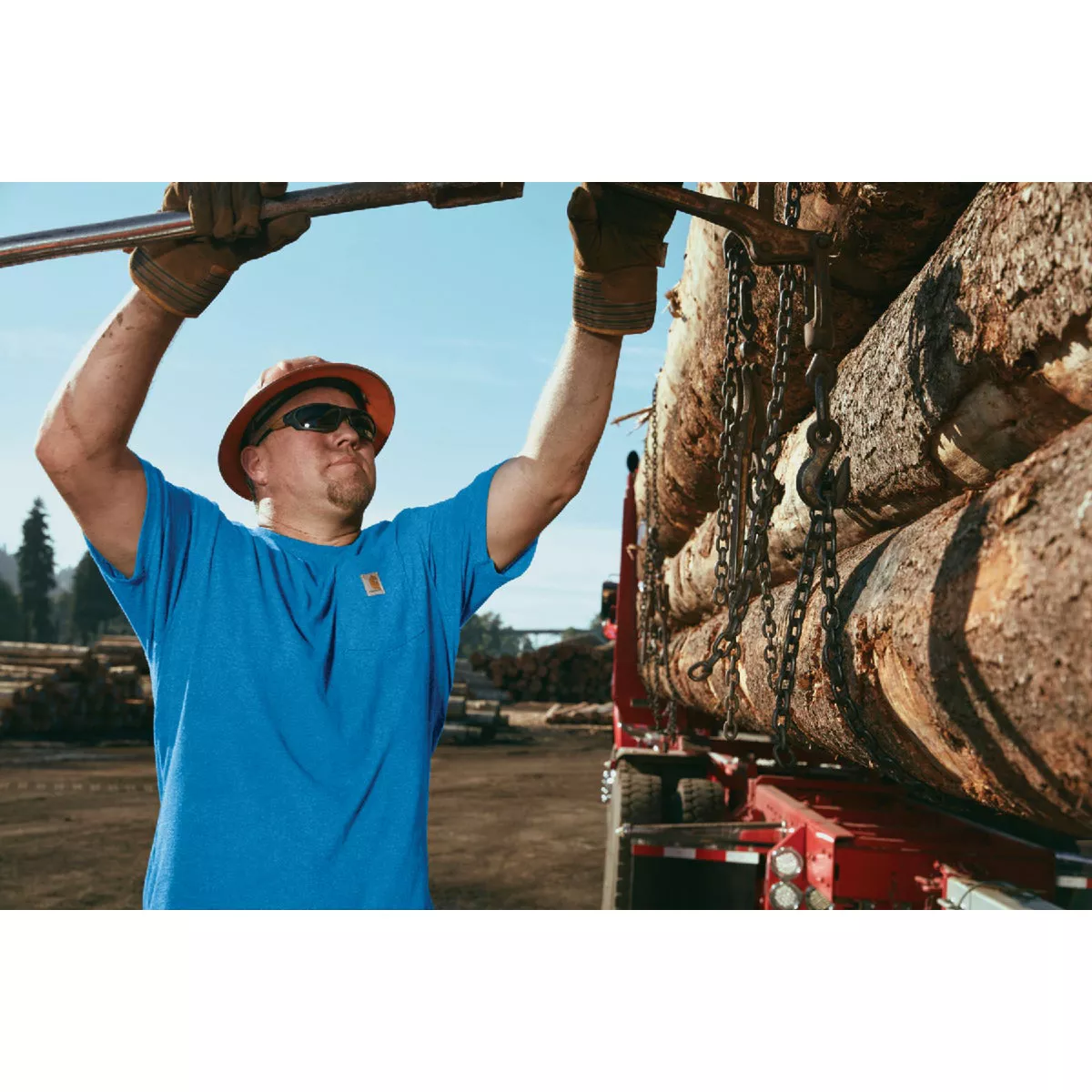 Carhartt Men's L Regular Rust Heather Heavyweight Short Sleeve Pocket T-Shirt, Loose Fit - photo 3