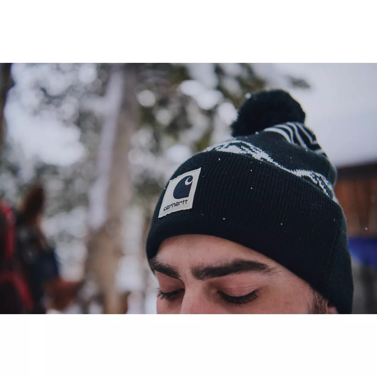 Carhartt Men's Black Knit Pom Mountain Beanie - photo 2