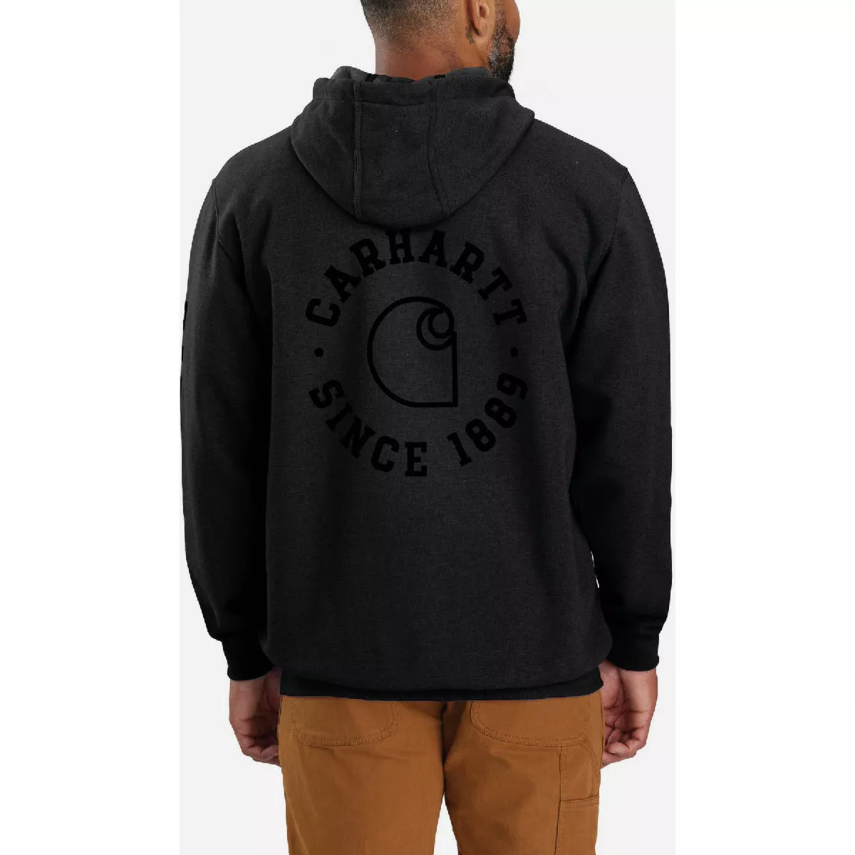 Carhartt Men's S Regular Black Midweight 1889 Graphic Pullover Sweatshirt, Loose Fit - photo 2