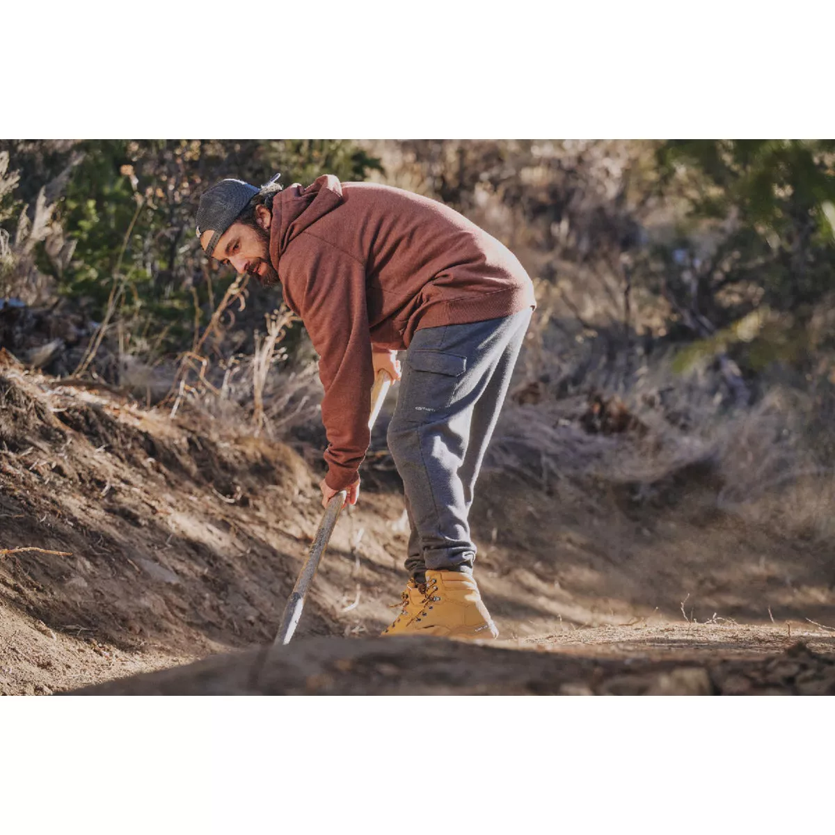 Carhartt Force Men's L Carbon Heather Sweatpants, Relaxed Fit - photo 7