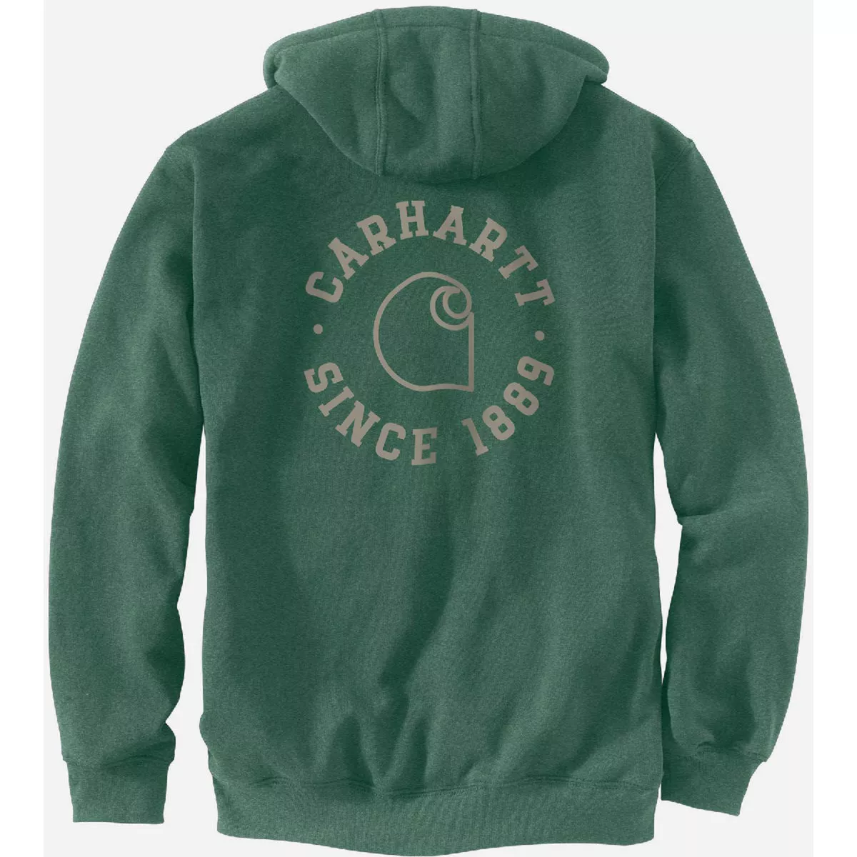 Carhartt Men's 3XL Regular Frosted Balsam Heather Midweight 1889 Graphic Pullover Sweatshirt, Loose Fit - photo 3