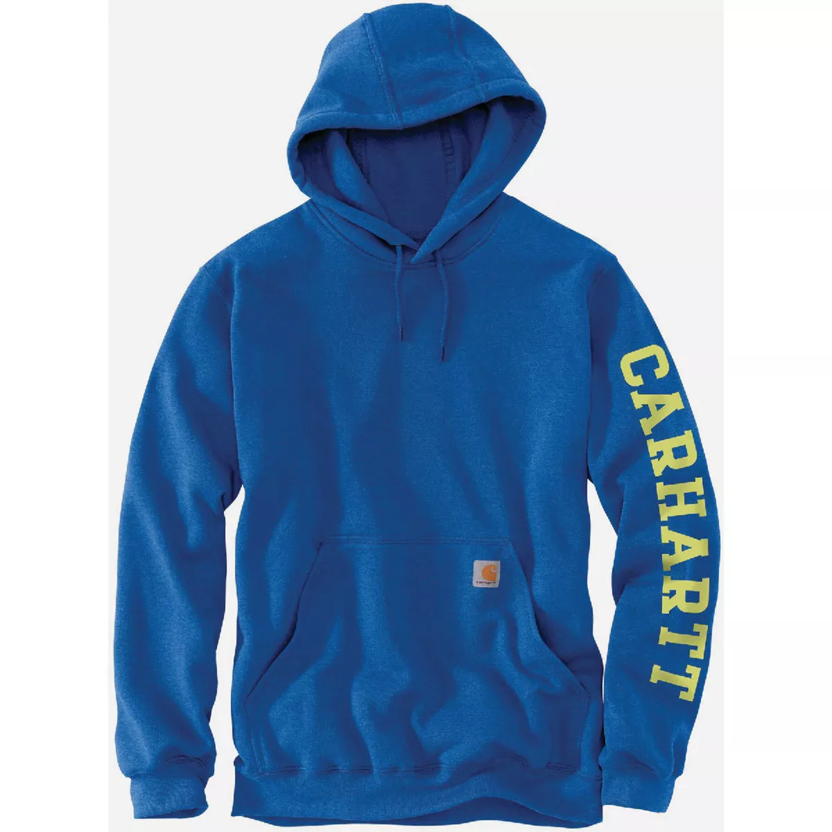 Carhartt Men's L Regular Beacon Blue Heather Midweight 1889 Graphic Pullover Sweatshirt, Loose Fit