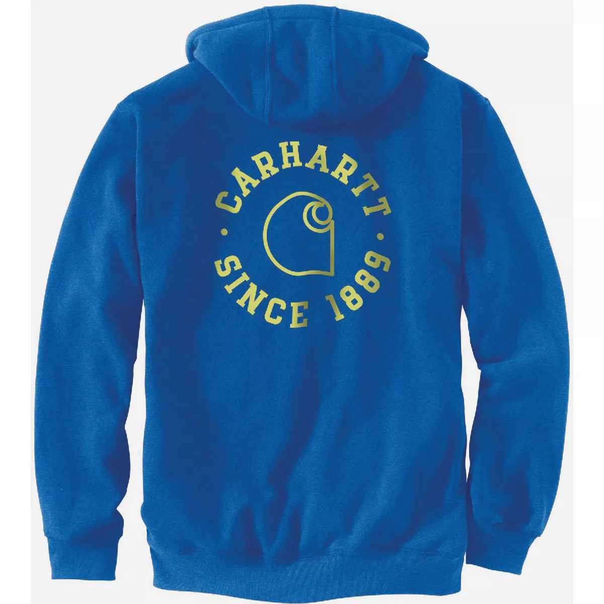 Carhartt Men's L Regular Beacon Blue Heather Midweight 1889 Graphic Pullover Sweatshirt, Loose Fit - photo 3