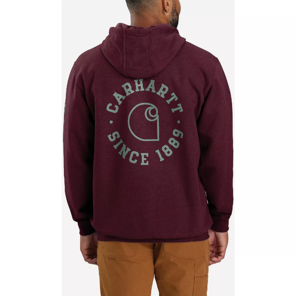 Carhartt Men's XL Regular Port Midweight 1889 Graphic Pullover Sweatshirt, Loose Fit - photo 2
