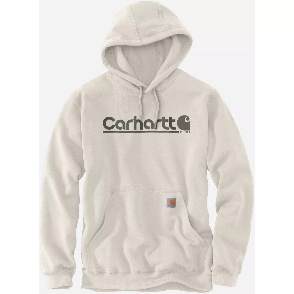 Carhartt Rain Defender Men's XL Regular Malt Midweight Logo Graphic Pullover Sweatshirt, Loose Fit
