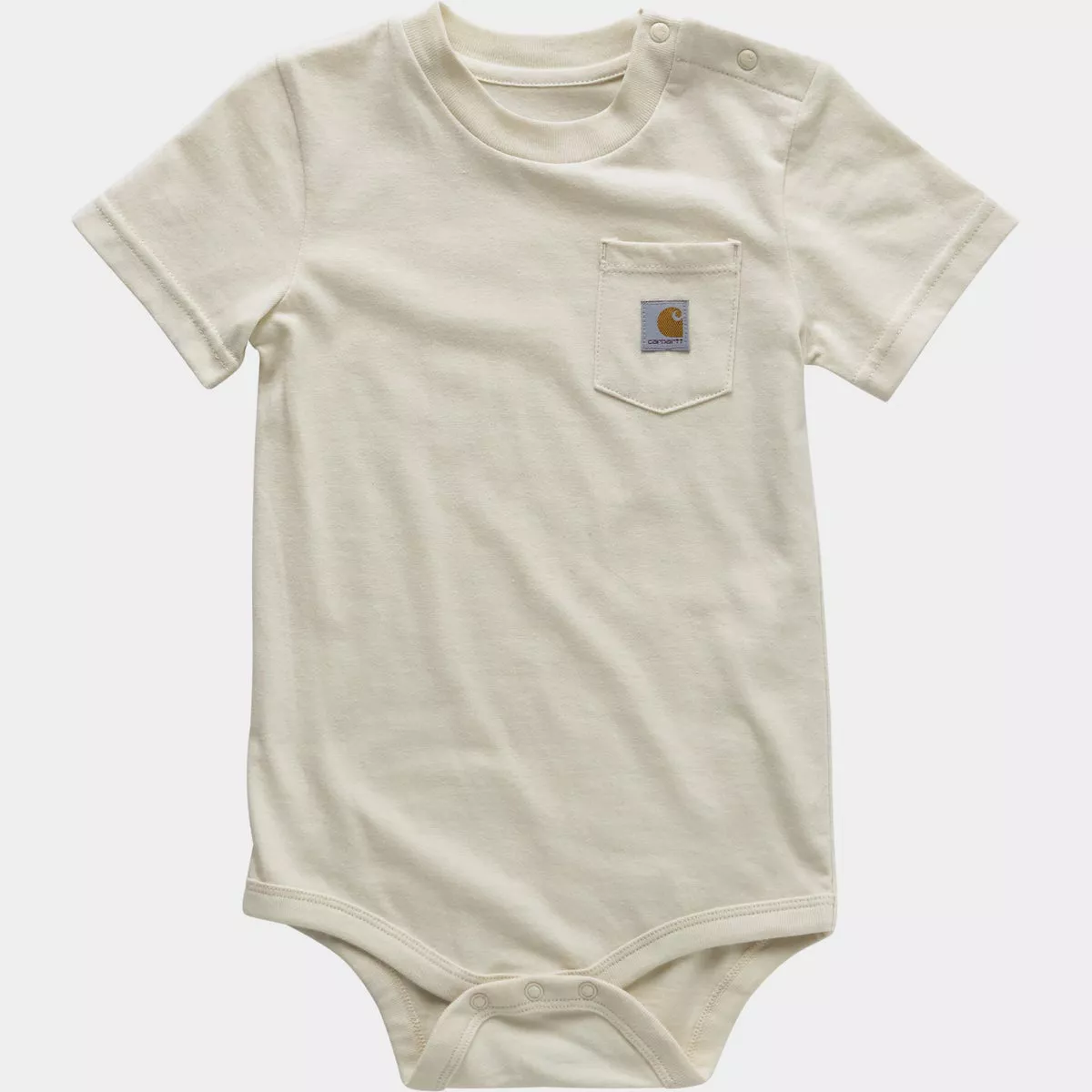 Carhartt 12M Turtledove Short-Sleeve Pocket Bodysuit