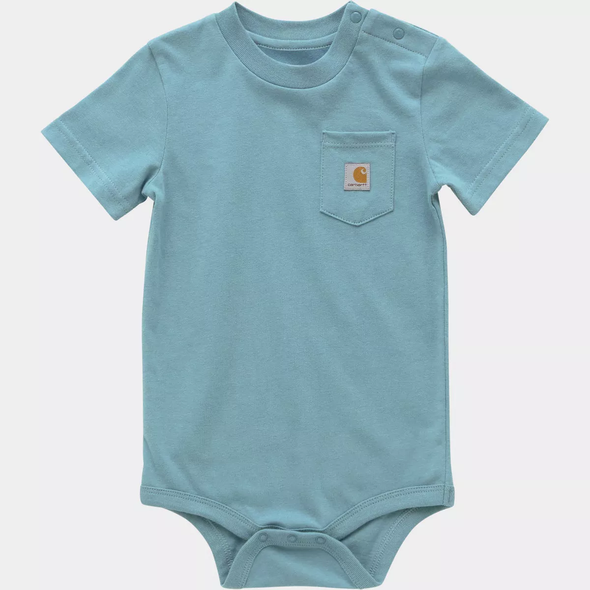 Carhartt 9M Adriatic Blue Short-Sleeve Pocket Bodysuit