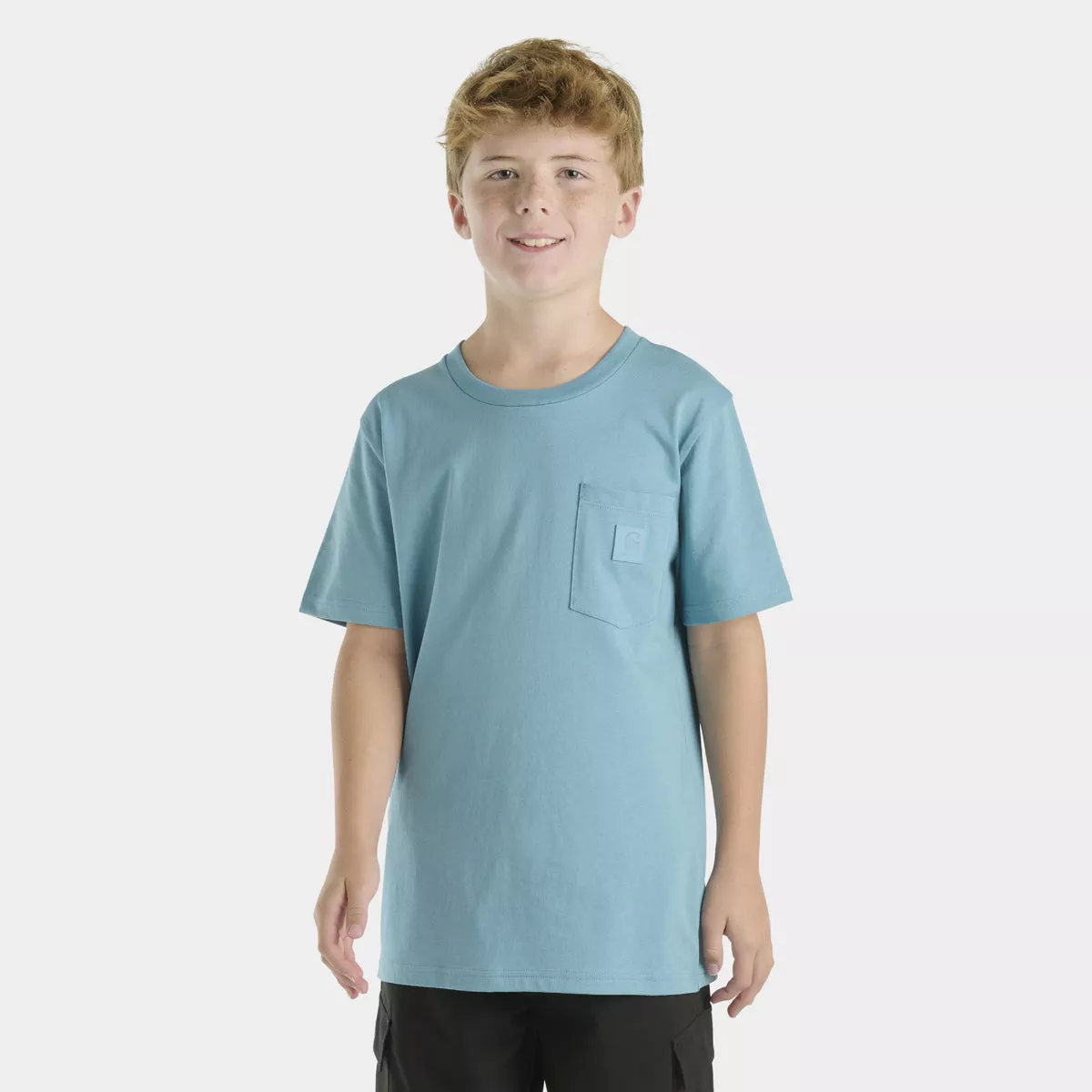 Carhartt 4 Adriatic Blue Short-Sleeve Tonal Pocket T-Shirt