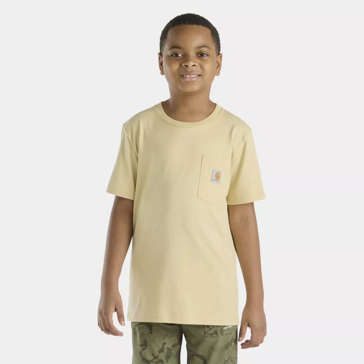 Carhartt 3T Soybean Dog Short-Sleeve Pocket T-Shirt